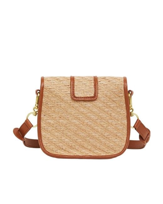 See By Chloé Brown Saddie Engraved-Logo Crossbody Bag