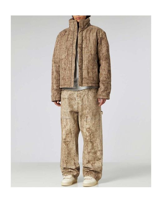 1989 STUDIO Natural Long-Sleeved Turtleneck Casual Jacket for men