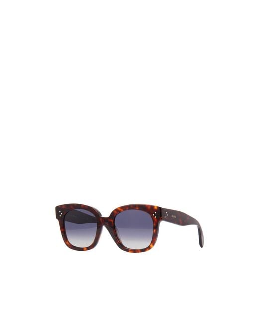 Céline Blue Ultra-Large-Frame Sunglasses