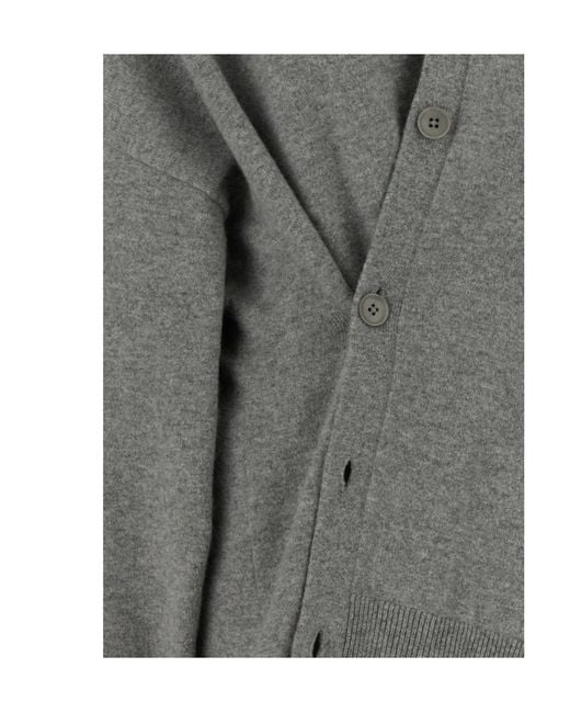 Extreme Cashmere Gray Long-Sleeve Cardigan