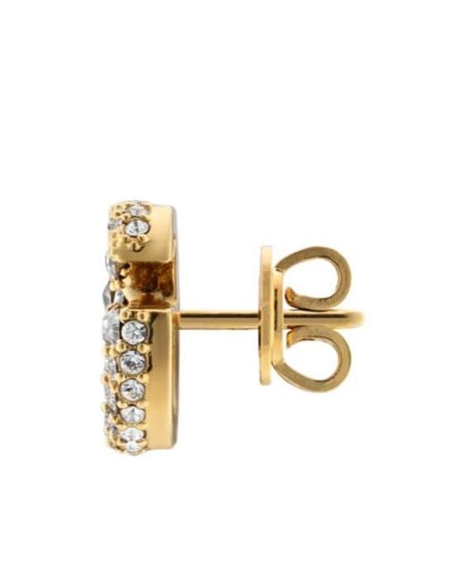 Gucci White Gg Marmont Stud Earrings