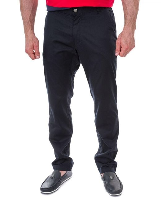 EA7 Blue Straight Casual Pants for men