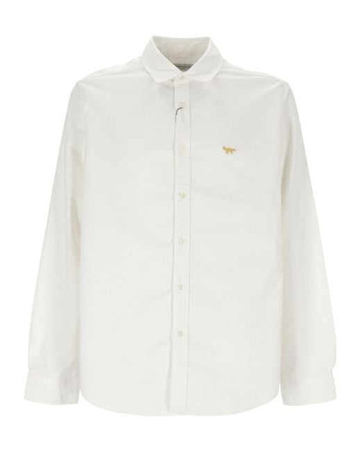 Junya Watanabe White Button-Down Long-Sleeved Shirt for men