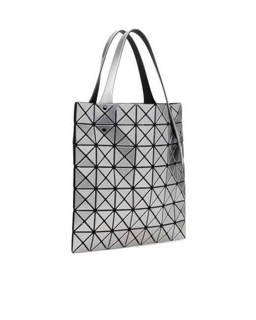 Issey Miyake White Geometric Patterned Shoulder Bag for men