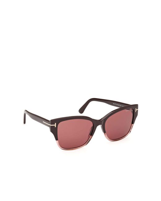 Tom Ford Pink Eyewear Elsa Cat-Eye Frame Sunglasses