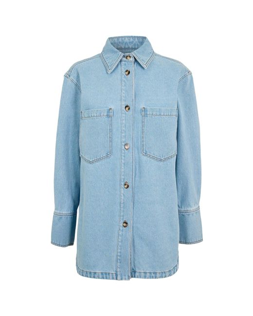Joseph Blue Button-Down Denim Shirt