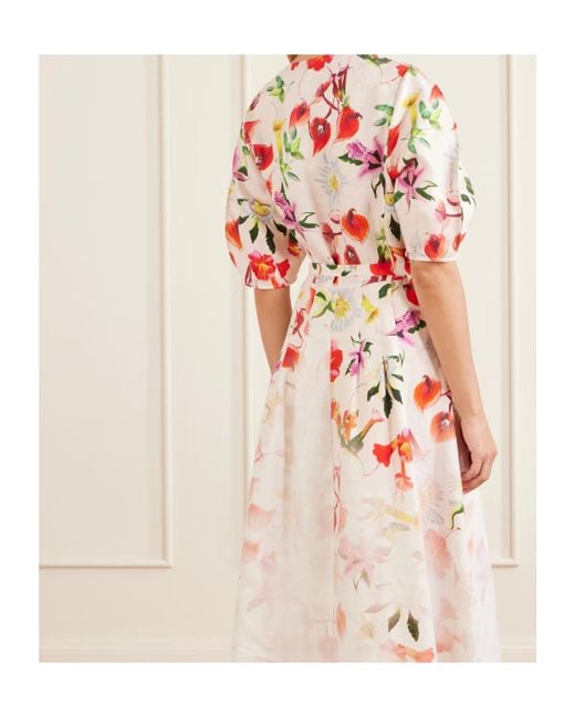Gabriela Hearst White Short-Sleeved Dress