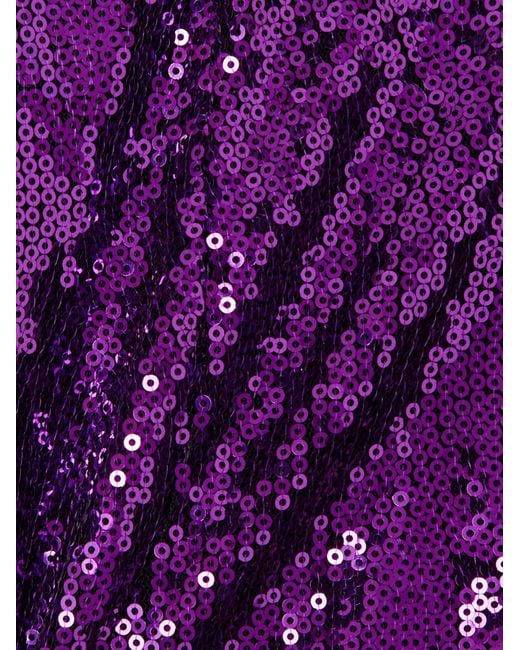 Dolce & Gabbana Purple Sequined Briefs