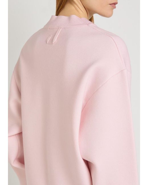 Jacquemus Pink Le Cardigan Doppio Merino Wool-Blend Cardigan