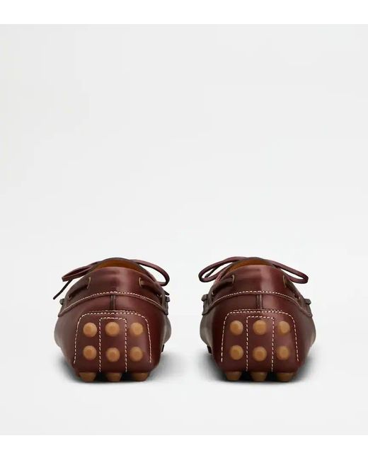 Tod's Brown Round-Toe Loafers for men