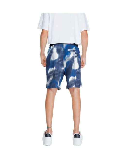 ARMANI EXCHANGE Blue Patterned Shorts for men