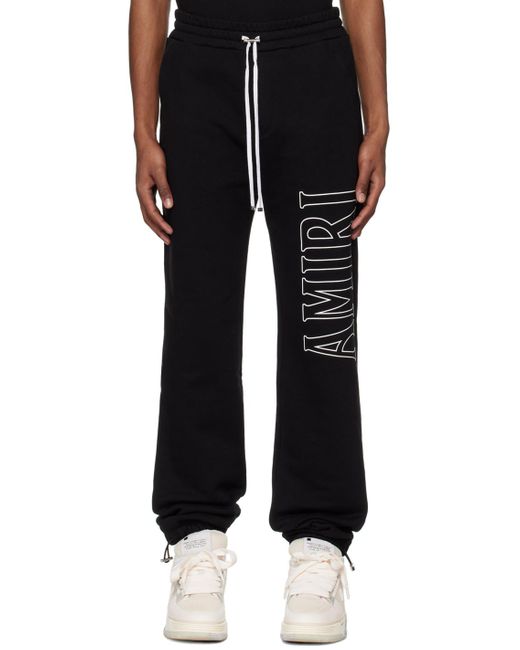 Amiri Black Logo-Print Track Pants for men