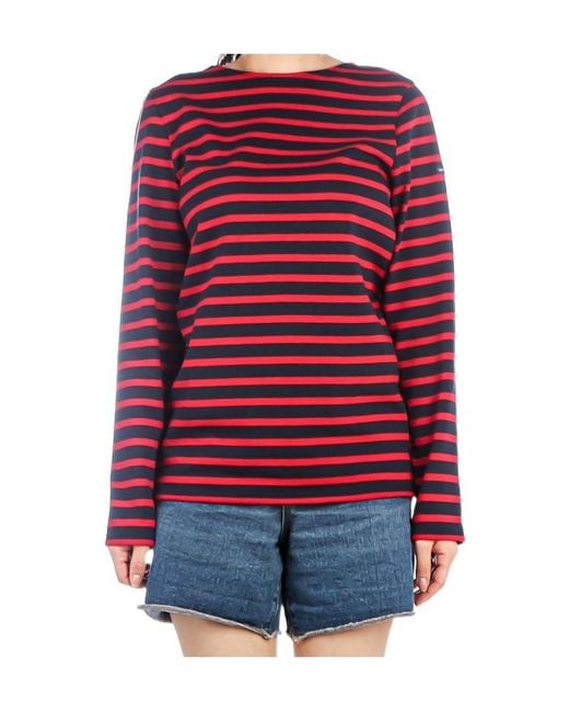 Saint James Red Striped T-Shirt