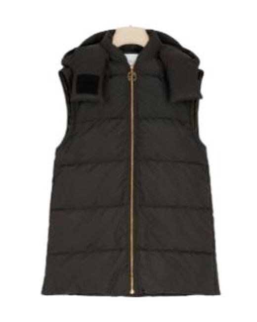 Patou Black Zip-Up Hooded Jacket