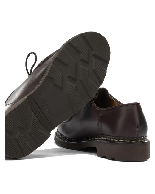 Paraboot Brown Lace-Up Loafers
