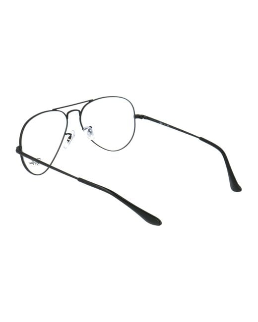 Ray-Ban White Aviator Frame Glasses for men
