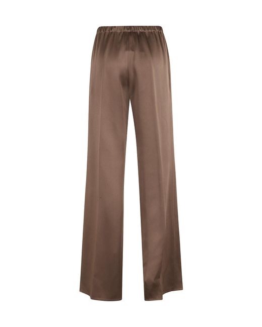 Antonelli Brown Elasticated Pleated Track Pants