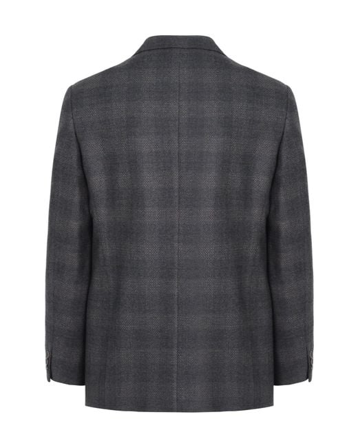 Giorgio Armani Black Long-Sleeved Suit Jacket for men