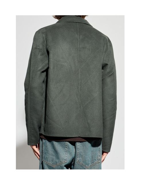 Samsøe & Samsøe Green Sapaulo Zip-Fastening Side-Pockets Jacket for men