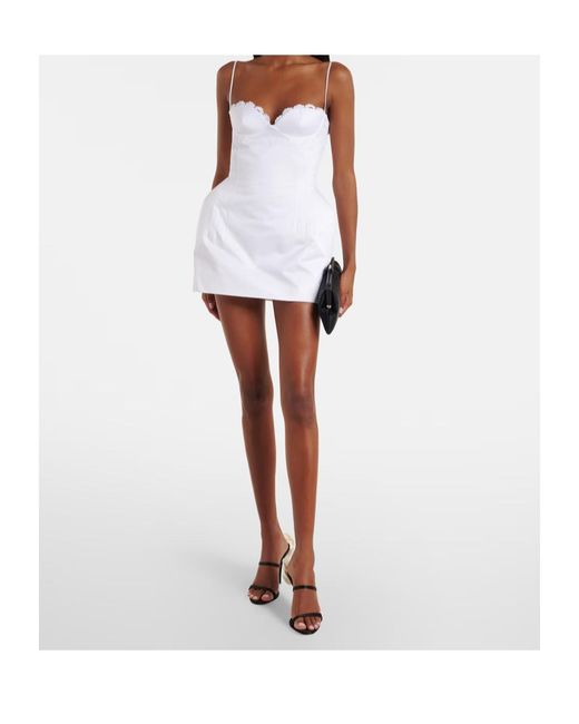 Magda Butrym White Suspender Dress