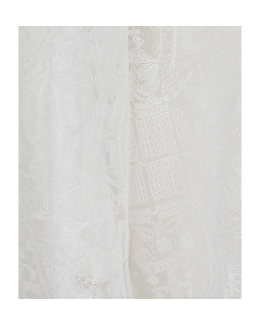Ermanno Scervino White Lace Shirt