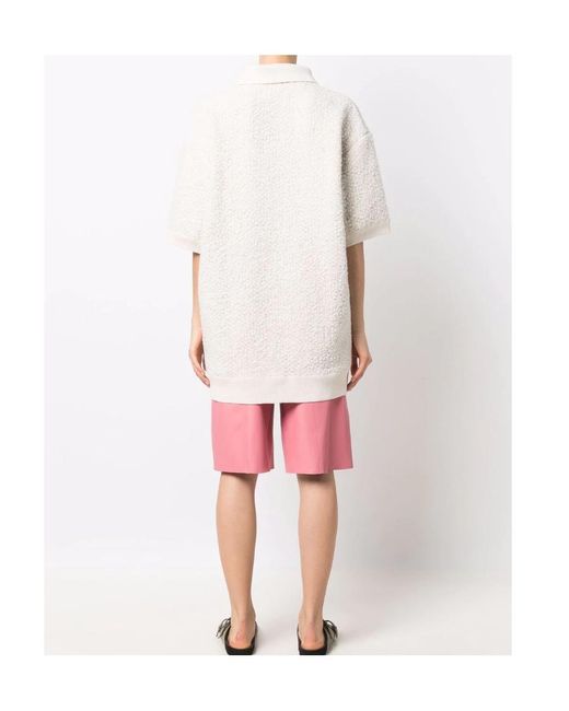 Isabel Marant White Imelda Short-Sleeved Knitted Top