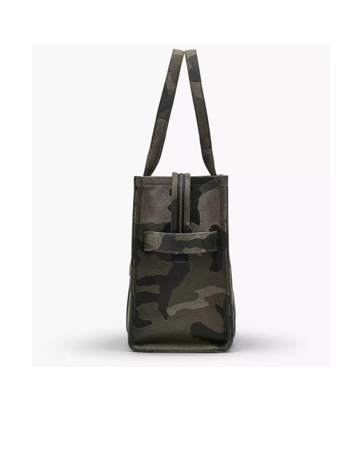 Marc Jacobs Black The Camo Jacquard Large Tote Bag