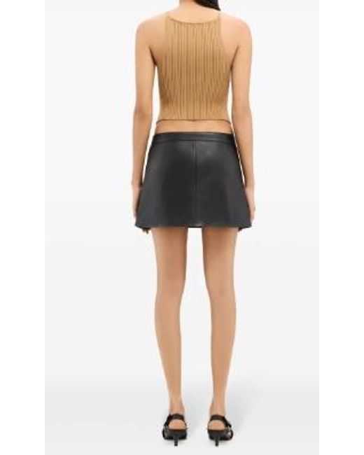 Courreges Black Logo Skirt
