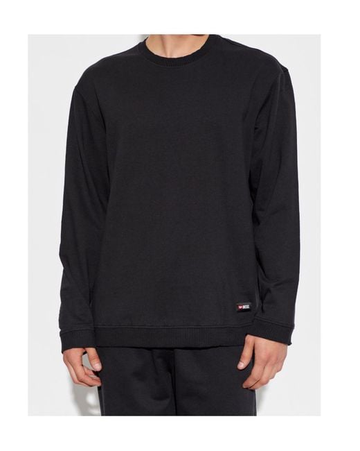 DIESEL Blue Willy D Core Logo Sweatshirt for men
