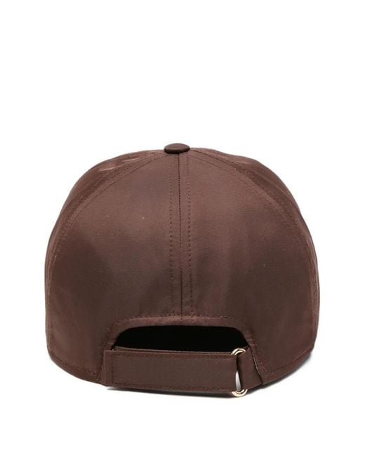 Borsalino Brown Logo Cap