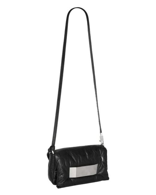 Rick Owens White Flap Shoulder Bag