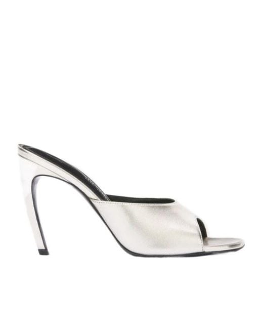 The Attico White The Betta Mules