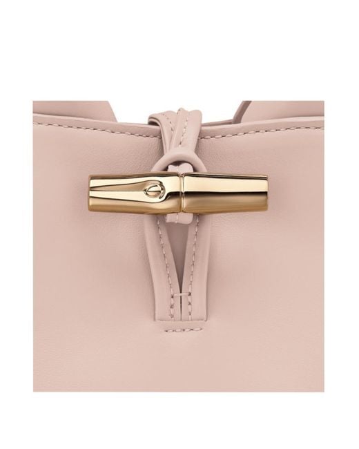 Longchamp Pink Le Roseau Leather Mini Bag