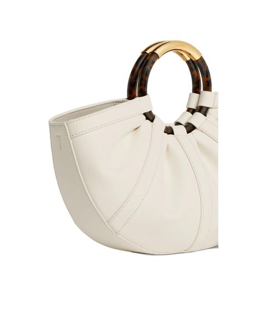 Coccinelle White Shell Medium Tote Bag