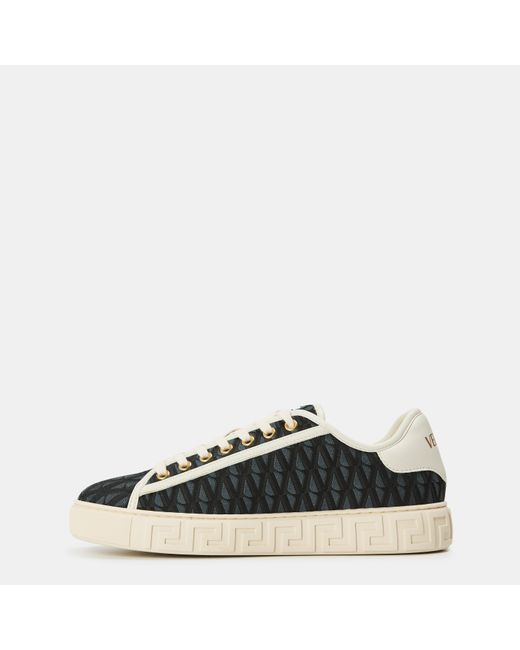 Versace Multicolor Printed Platform Trainers