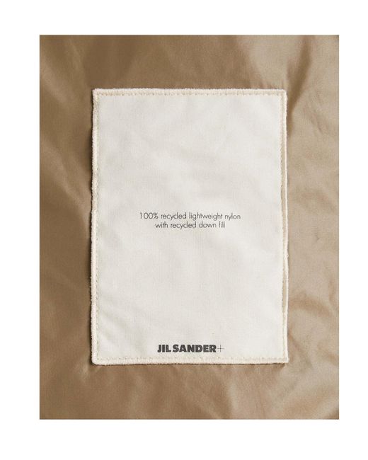 Jil Sander Brown Padded Down Jacket for men