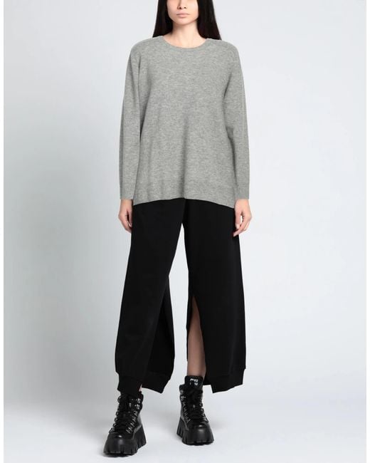 Maison Margiela Gray Lightweight Long-Sleeve Knit Sweater