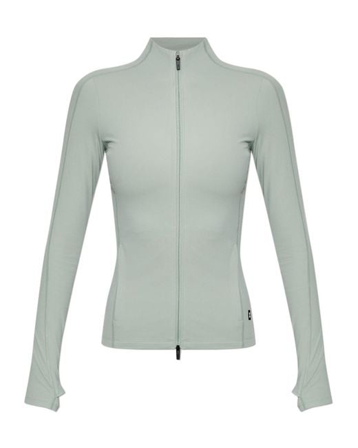 On Shoes Blue Zip-Up Performance Top
