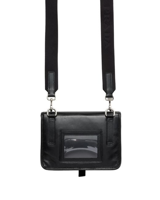 Prada Black Leather Smartphone Case for men