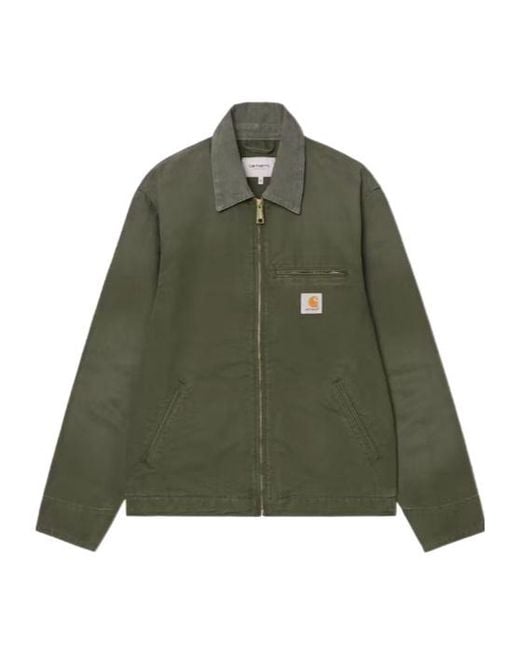 Carhartt Green Detroit Canvas Zip Jacket for men
