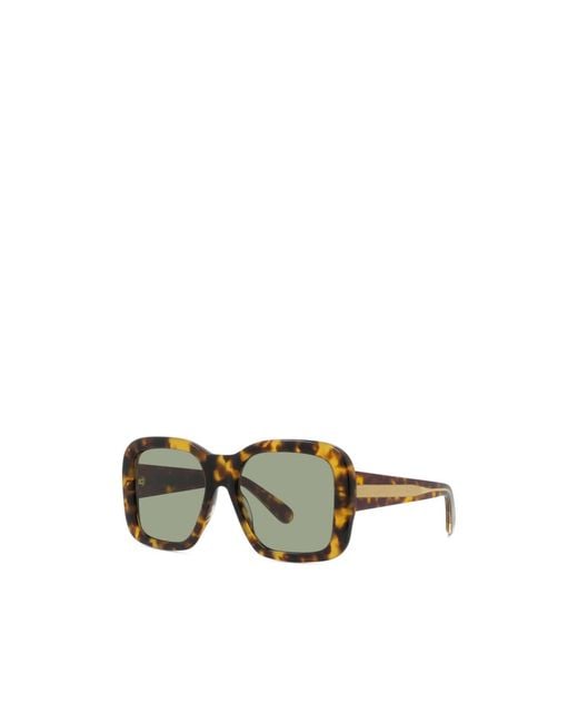 Stella McCartney Green Eyewear Square-Frame Sunglasses