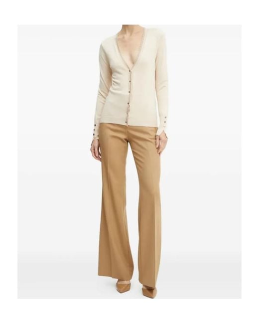 Liu Jo White Embellished Button-Up Cardigan