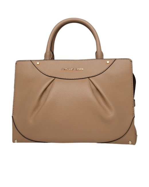 Michael Kors Brown Medium Enzo Leather Shoulder Bag