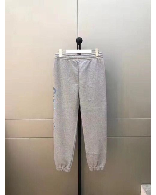 Gucci Gray Logo Jogging Trousers for men