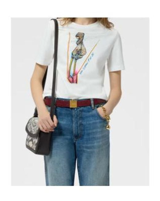 Missoni White Graphic-Print T-Shirt