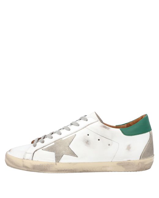 Golden Goose Deluxe Brand White Super Star Low-Top Sneakers for men