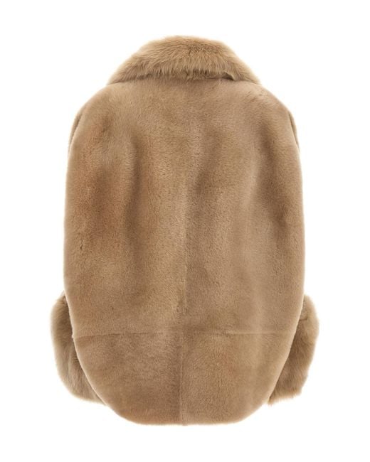 Blancha Brown 'Toscana' Shearling Vest