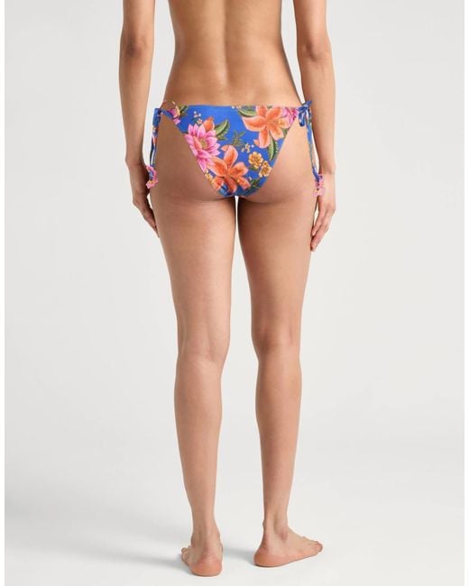 Farm Rio Blue Minimalist Bikini Bottoms