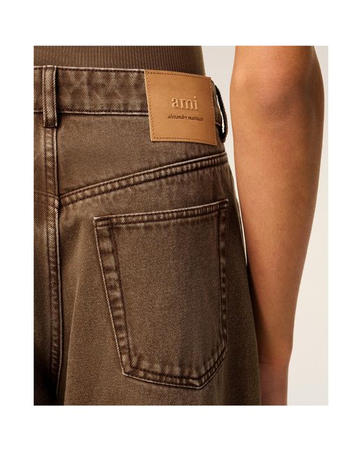 AMI Natural Cotton Loose-Fit Jeans for men