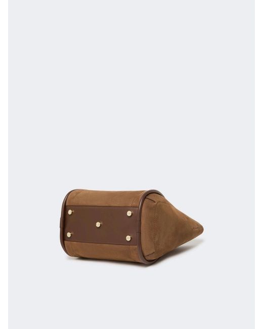 Max Mara Brown Small Leather Marine Bag